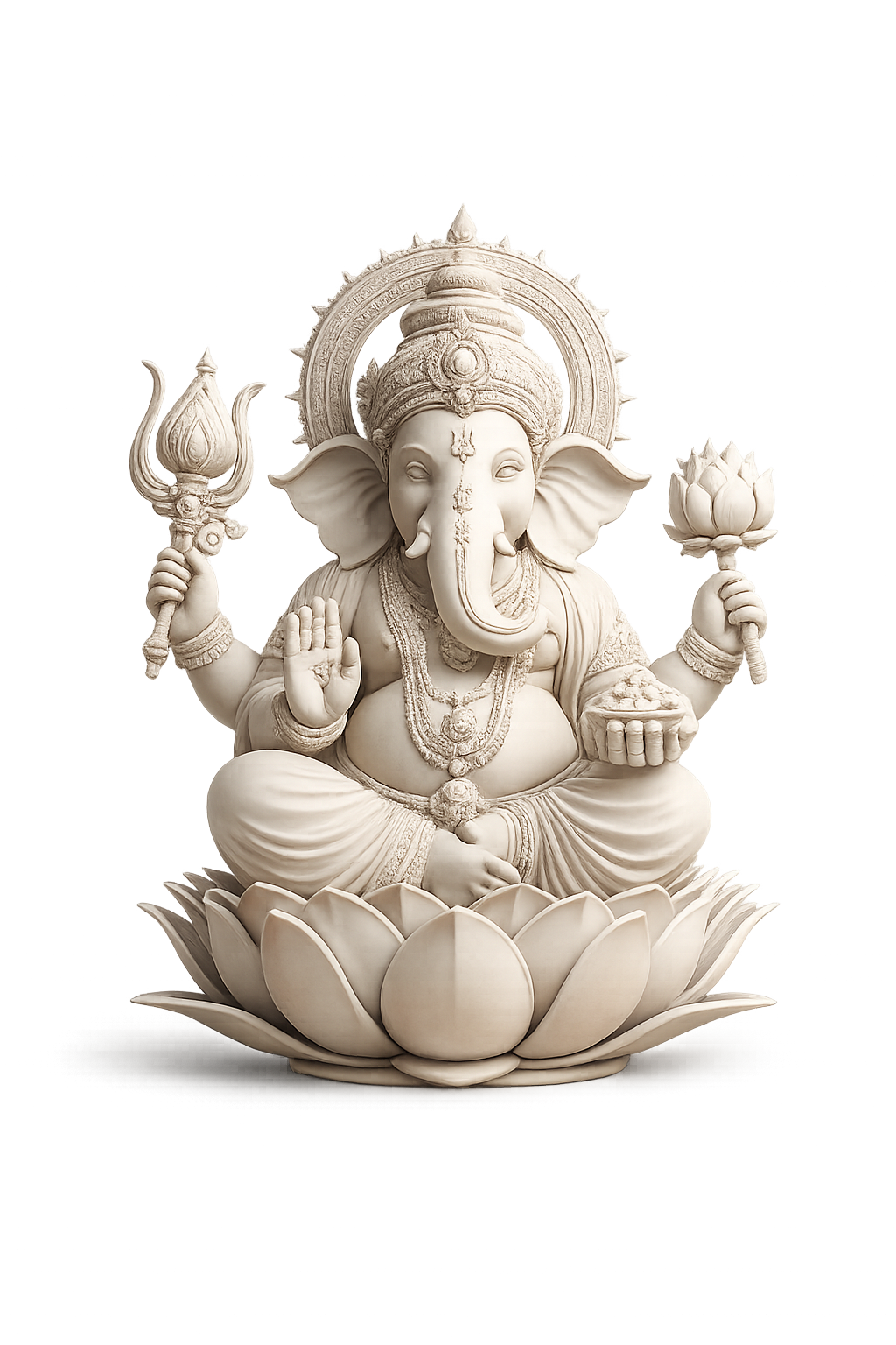 Ganesh Ji Model V3143 3D Model (5 Inch)